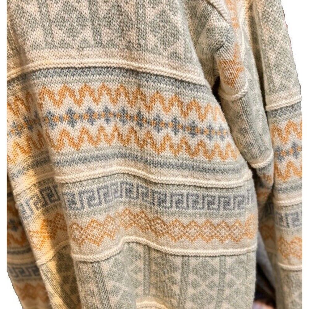 Vintage Cabin Creek Turtleneck Sweater Size L Cottage Core Country Grandma Long - Picture 7 of 11